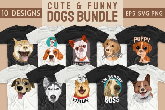 Dogs Bundle Svg T-shirt Designs