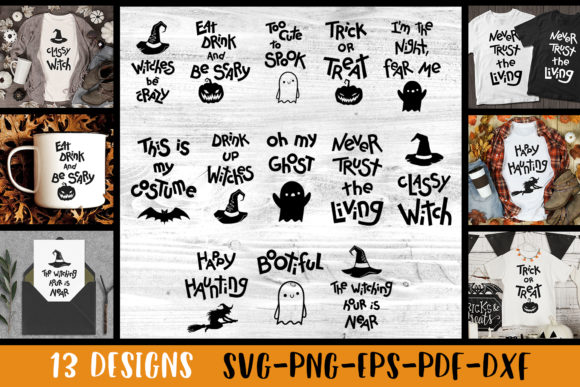 Halloween T Shirt Designs Bundle