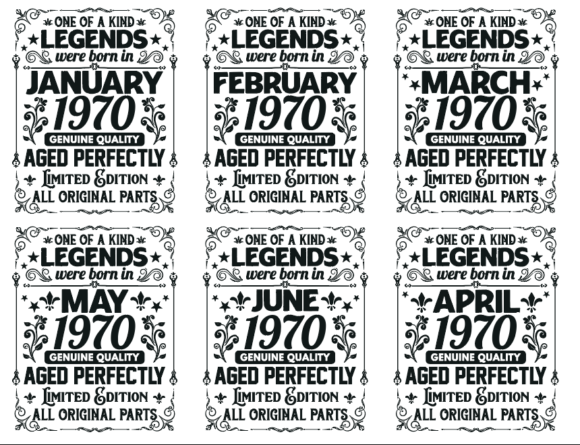 Legends Are Born T-Shirt Bundle Design