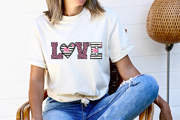 Love Sublimation T Shirt Design: Graphics for Crafts and Small Business Branding