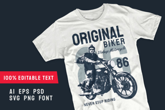 Original Biker Vintage T-shirt Designs