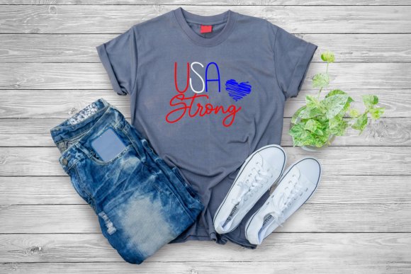 USA Strong Girly Feminine Graphic